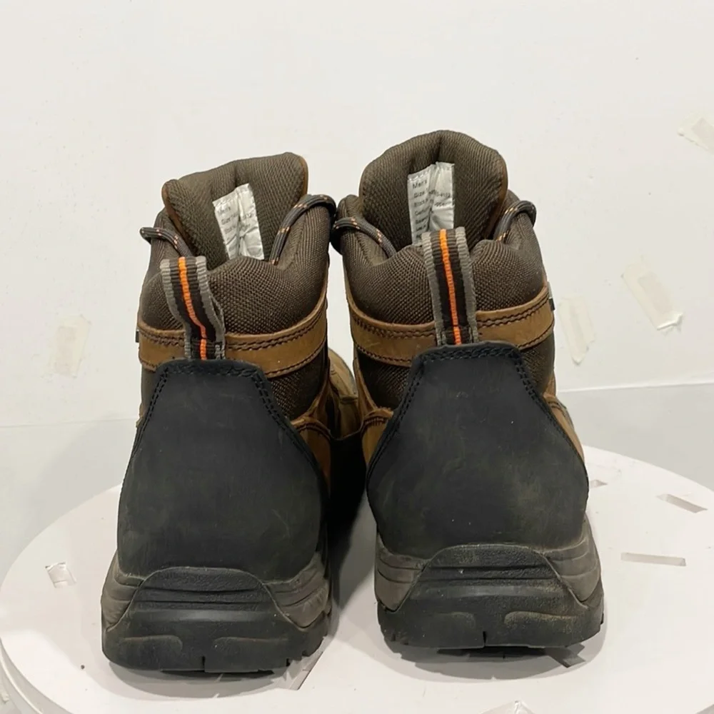 Gravel Gear Mens‎ Work Boots Steel Toe Moc Brown Sz 14M Lace Up 875850/BS-4132